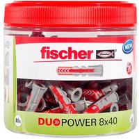 fischer DuoPower 8x40 Dose 2K 535982 Universaldübel-Sortiment Ø 8 mm x 40 mm, 80 Stück von Fischer