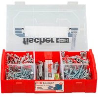 fischer FixTainer 547166 Dübel- und Schrauben-Sortiment Ø 4,5/5/6/8 mm 30/40/55 mm, 306 Stück von Fischer