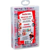 fischer Meister-Box - DuoPower kurz/lang 2K 540096 Universaldübel-Sortiment Ø 6/8 mm 30/40/50/65 mm, 150 Stück von Fischer