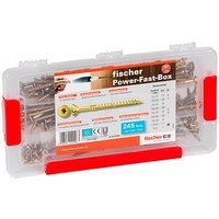 fischer PowerFast-Box FPF Holzschrauben Sortiment 245 Stück von Fischer