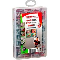 fischer Profi-Box DuoPower + S 2K Universaldübel-Sortiment Ø 4,5/5/6/8 mm 30/40/55 mm, 160 Stück von Fischer