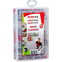 fischer Profi-Box - DuoPower kurz/lang 2K 541108 Universaldübel-Sortiment Ø 6/8 mm 30/40/50/65 mm, 150 Stück von Fischer