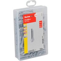 fischer Profibox - SX Plus 567896 Universaldübel-Sortiment Ø 6/8/10 mm 30/40/50 mm, 132 Stück von Fischer