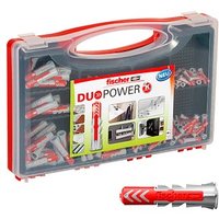 fischer RED-BOX - DuoPower 2K 535973 Universaldübel-Sortiment Ø 5/6/8/10 mm 25/30/40/50 mm, 280 Stück von Fischer