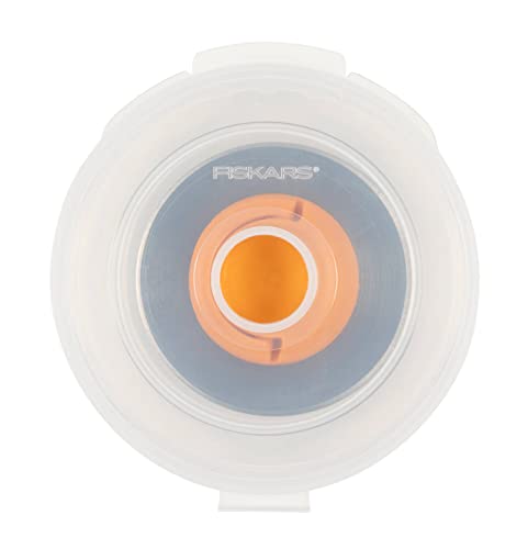 Original Fiskars Ersatzklinge, Titan-Rollklinge für Zickzack-Schnitte, Inkl. Klingenablage, Ø 45 mm, Stahl mit Titan-Beschichtung, 1066045, Orange White Grey von Fiskars