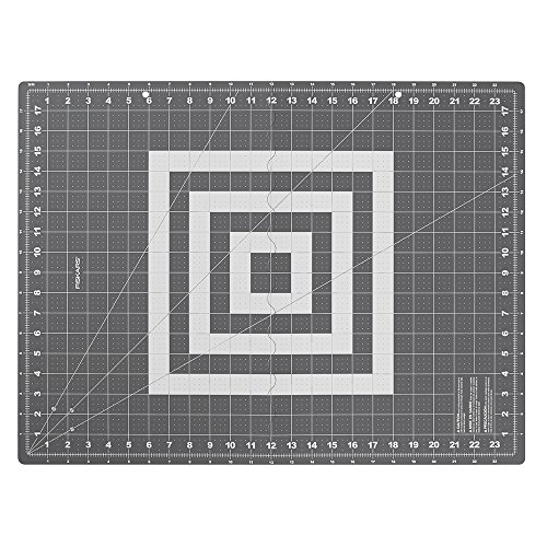 Fiskars 87063 Self-Healing Folding Cutting Mat 18"X24" Kunsthandwerk, Kunststoff, Grau, 12.8"L x 0.2"W von Fiskars