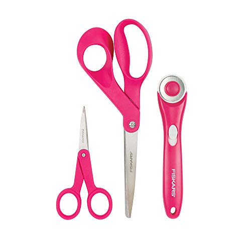 Fiskars Bastel-Starter-Set (3-teilig), Pink, 3 Stück von Fiskars