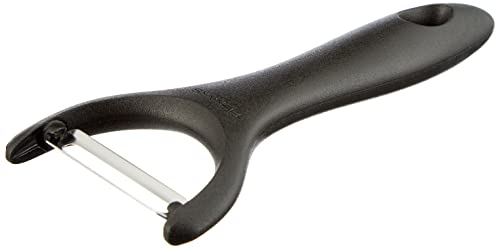 Fiskars Gemüseschäler, Y-förmig, Rostfreier Stahl, Schwarz, Essential, 1023824 von Fiskars