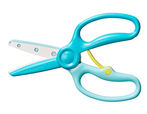 Fiskars Kinderschere, Ab 3 Jahren, Zum Erlernen des Schneidens, Länge: 13 cm, Metall-Klingen mit Kunststoff-Überzug/Kunststoff-Griffe, Blaugrün, Training, 1064068 Fiskars Kinderschere, Ab 3 Jahren, Zum Erlernen des Schneidens, Länge: 13 cm, Metall-Klingen mit Kunststoff-Überzug/Kunststoff-Griffe, Blaugrün, Training, 1064068 von Fiskars