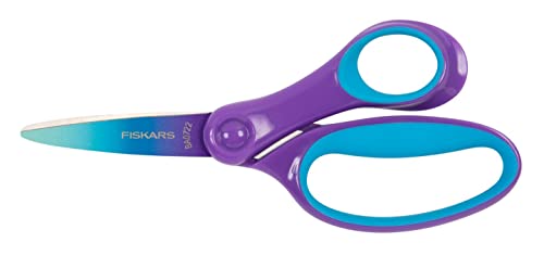 Fiskars Kinderschere, Schere für große Kinder im Alter von 8 - 11 Jahren, Rechtshändig, SoftGrip, Länge: 15 cm, Ombré-Optik, Violett, 1067852 Fiskars Kinderschere, Schere für große Kinder im Alter von 8 - 11 Jahren, Rechtshändig, SoftGrip, Länge: 15 cm, Ombré-Optik, Violett, 1067852 von Fiskars