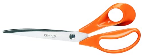Fiskars Profi-Stoffschere, Länge: 25 cm, Für Rechtshänder, Rostfreie Stahl-Klinge/Kunststoff-Griffe, Orange, Classic, 1005151 Fiskars Profi-Stoffschere, Länge: 25 cm, Für Rechtshänder, Rostfreie Stahl-Klinge/Kunststoff-Griffe, Orange, Classic, 1005151 von Fiskars