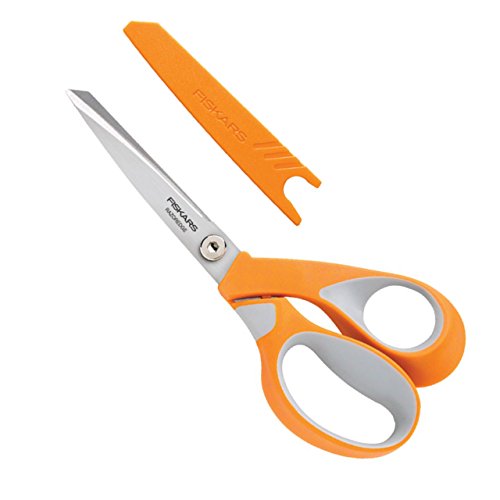 Fiskars Mehrzweckschere, Länge: 21 cm, Rostfreie Stahl-Klinge/Kunststoff-Griffe, Orange, RazorEdge, 1014579 von Fiskars