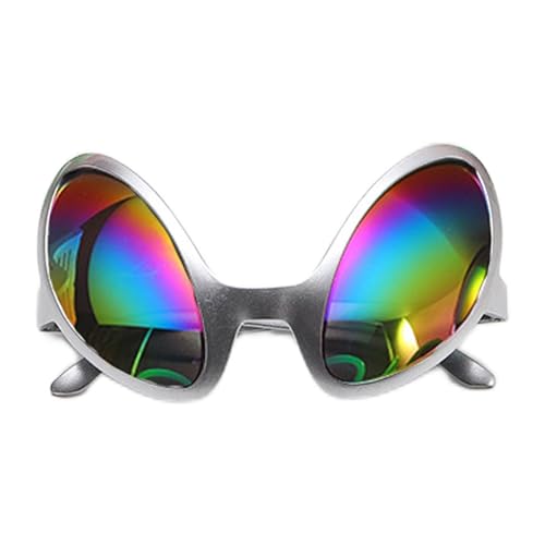 【Alien-Kostüm-Brille – Grüne Alien-Brille, lustige Alien-Brille | Alien-Sonnenbrille mit Regenbogenlinsen, alternative Formen Partyzubehör für Erwachsene und von Fisssure