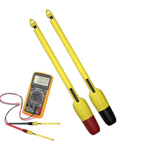 Fisssure Drahtstechsonde,Drahtstechsonde | Piercing-Prüfspitze, Isolations-Piercing-Klemme,Tragbare zerstörungsfreie Isolationsdraht-Piercing-Nadel für Multimeter-Spannungs-Voltmeter-Tests von Fisssure