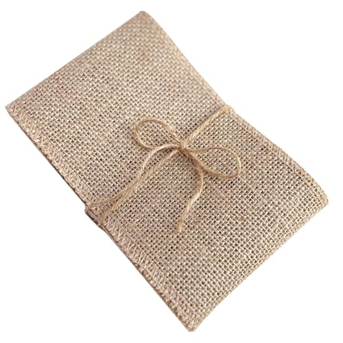 Sackleinenband, natürliche Jute, 10 cm x 2 m, braunes Band zum Basteln, rustikales Juteband für Scrapbooking, Verzierungen, Verzierungen, Verpackungen, Hochzeitsdekorationen von FitLit