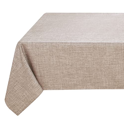 Fitable Tischdecke aus Kunstleinen, rechteckig, 152,4 x 213,3 cm, neutrale Tischdecke für 1,8 m große Tische, natürliche Jute, Küchentischdecke für Esszimmer, Party, Bauernhaus, Picknick im Freien, von Fitable