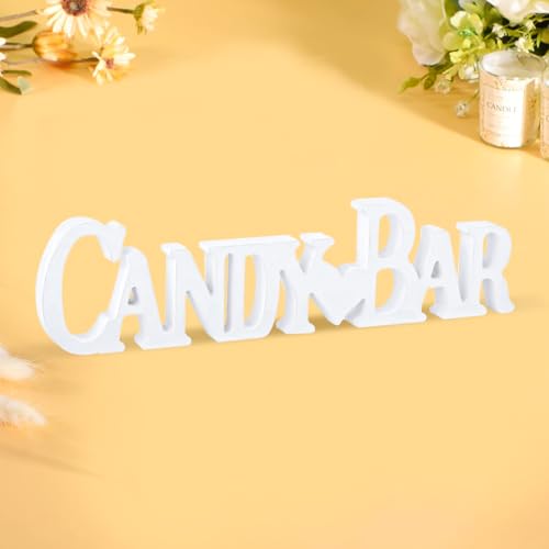 Candy Bar Deko Holz, Candy Bar Schild, Candy Bar Deko, Candy Bar Zubehör, Tischdekoration für Partys und Hochzeit Geburtstag Candybar Party usw. von Fitbitop