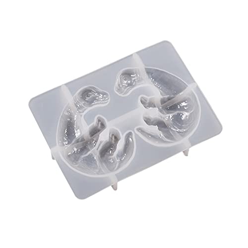 Fitooles 3D-Drachen-Harzform-Set, Drache, Epoxid-Silikonformen für Harzguss, Nachtlicht, Schreibtisch-Ornamente von Fitooles