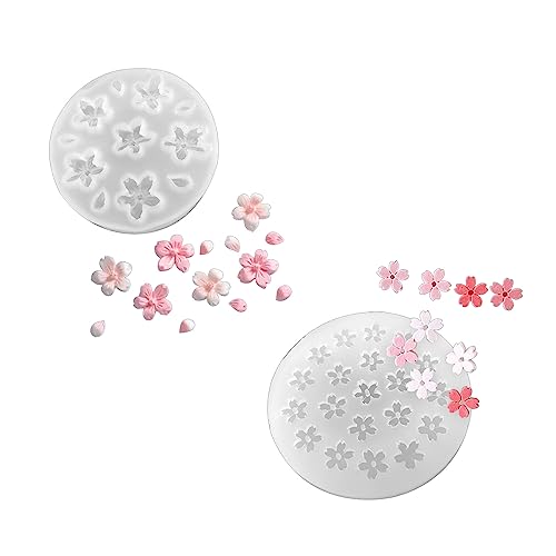 Fitooles Blumen-Harzform, 3D-Silikonformen, Wassertropfen, Epoxidharz, Gießform für Halsketten, Ohrringe, Schmuck von Fitooles