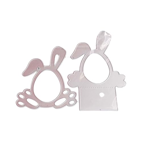 Fitooles Stanzschablonen für Kaninchen, Eier, Metall, Karbonstahl, Stanzformen für Kartenherstellung, Scrapbooking von Fitooles