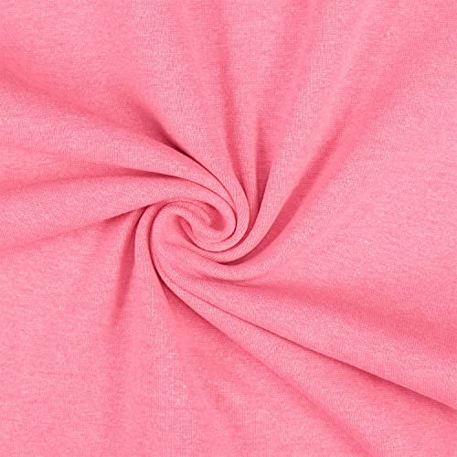 Fitzibiz Neonpink Bündchenstoff, Schlauchware, glattes Bündchen, meliert, 65% Baumwolle, 30% Polyester, 5% Elasthan, 25cm x 35cm/70cm von Fitzibiz