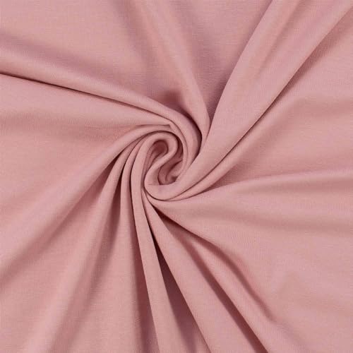 Viskose-Jersey Stoff, elastisch, uni rosa (Länge am Stück: ab 50cm / Breite: 150cm) von Fitzibiz