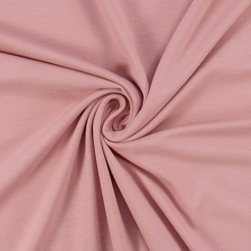 Viskose-Jersey Stoff, elastisch, uni blush (Länge am Stück: ab 50cm / Breite: 150cm) von Fitzibiz