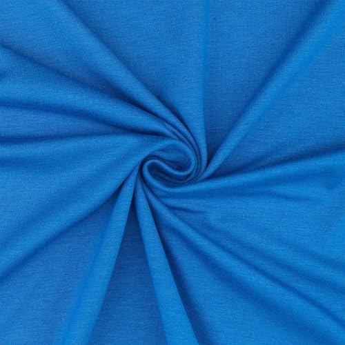 Viskose-Jersey Stoff, elastisch, uni royalblau (Länge am Stück: ab 50cm / Breite: 150cm) von Fitzibiz