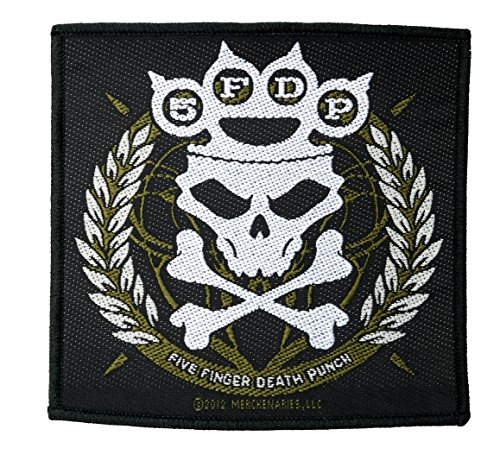 Five Finger Death Punch Aufnäher - Knuckles Crown Patch - Gewebt & Lizenziert !! von Five Finger Death Punch