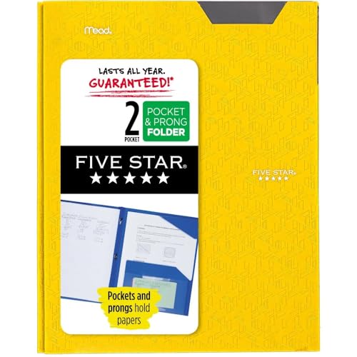 Five Star Stay-Put Kunststofftasche und Zinkenmappe (Erntegelb) von Five Star