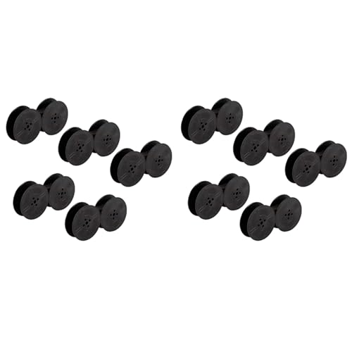 Fivetwofive 10-Teiliges Schreibmaschinen-Farbband mit Doppelspule Schreibmaschinen-Farbband mit Doppelspule Ersatzpackung für die Meisten Schreibmaschinen, Schwarz Fivetwofive 10-Teiliges Schreibmaschinen-Farbband mit Doppelspule Schreibmaschinen-Farbband mit Doppelspule Ersatzpackung für die Meisten Schreibmaschinen, Schwarz von Fivetwofive
