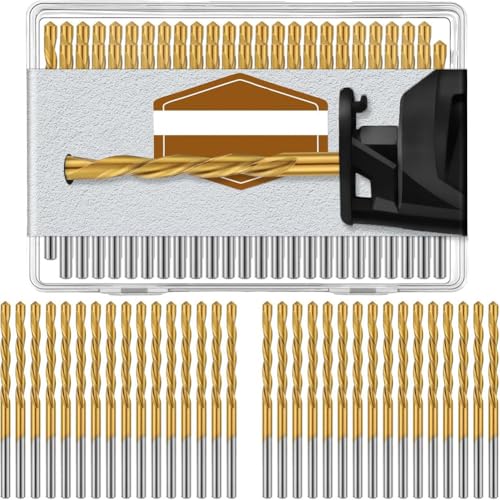 Fivetwofive 50 Stück Trockenbau-Pilotpunkt-Schneidbohrer, 1/8 Durchmesser, Trockenbau-Bohrer, Trockenbau-Werkzeuge für Spiralsäge von Fivetwofive