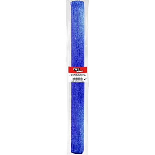 Fixo Kids Krepppapier, metallisch, 0,5 x 2,5 m, 10 Blatt, Blau von Fixo Kids