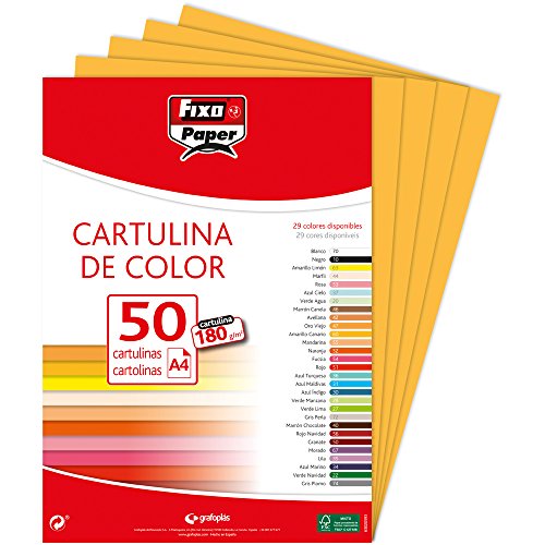 Fixo 11110347 – Pack von 50 Karton, A4, gold von Fixo