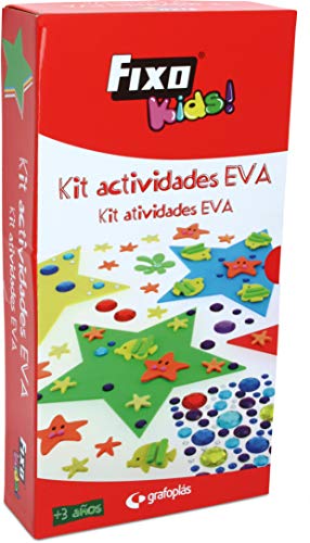 Fixo Aktivitäten-Set aus EVA-Gummi, 25 Figuren, glitzernde Aufkleber, Modell Stern, 31 x 16 cm von Fixo