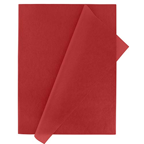 Fixo Kids 68000051 Packung mit 25 Bögen aus Seidenpapier, Rot, 50 x 75 cm, ideal für Bastelarbeiten von Fixo