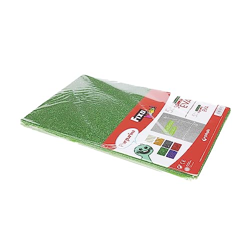 Smart 68000320 – Pack von 5 Lamellen EVA, 20 x 30 cm, grün von Fixo