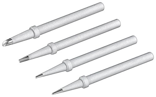 Goobay 51092 Lötspitze Set für Lötstation AP2 / Lötkolben Spitzen 4er Set / Ersatz Lötspitzen Soldering Tips zum Löten / Soldering Station Zubehör / 4 Stück von goobay