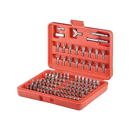 Goobay 77045 Bit Set Universal 100 Teile / Bitsatz mit magnetischen Bithalter 6,35mm / S2 Werkzeugstahl / Steckschlüsselsatz inkl. Box / Magnetische Bits / Bitbox Werkzeugset von Fixpoint