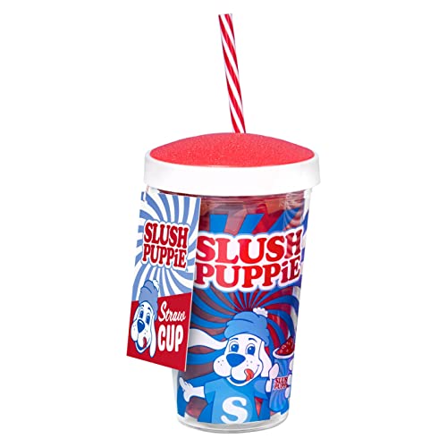 Fizz Creations SLUSH PUPPiE Slusheis Trinkbecher mit biegsamem Strohhalm, Kunststoff, Becher, Trinkbecher, 450 ml, Party & Freizeit von Fizz Creations