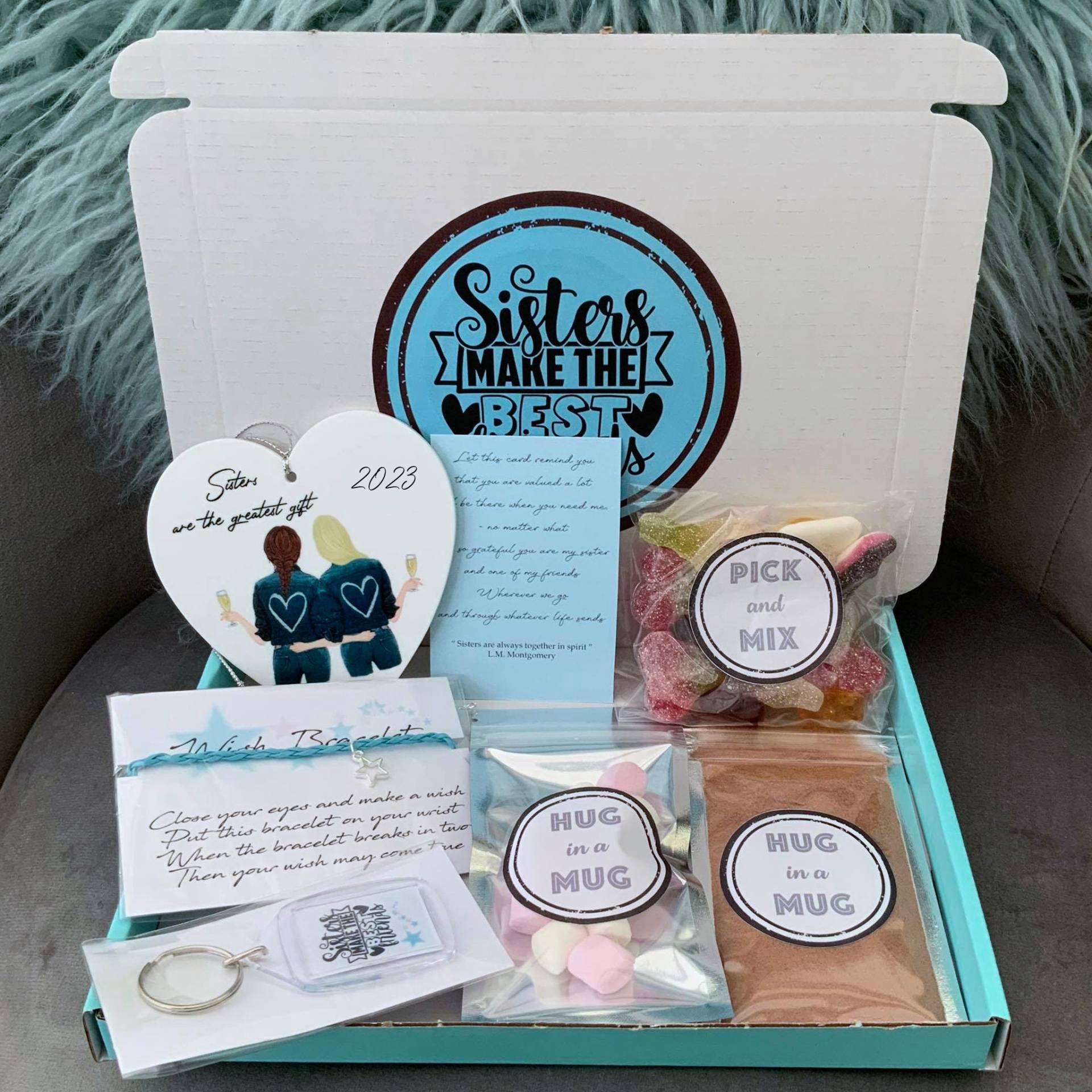 Personalisiertes Geschenk Briefkasten Schwester Besties Self Care Geschenkbox Umarmung in A Box Geburtstag Sie Sind Genug Big Sister von FizzyStrawberryGifts