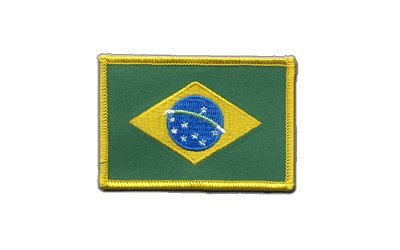 Aufnäher Patch Flagge Brasilien - 8 x 6 cm von Flaggenfritze