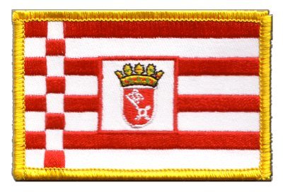 Aufnäher Patch Flagge Deutschland Bremen - 8 x 6 cm von Flaggenfritze