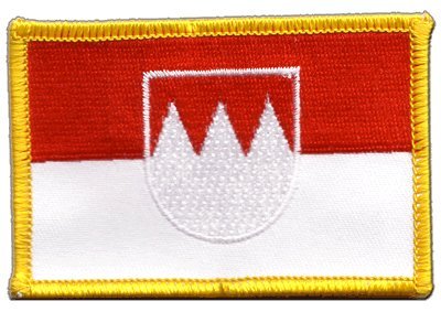 Aufnäher Patch Flagge Deutschland Franken - 8 x 6 cm von Flaggenfritze