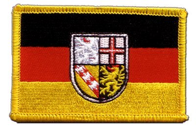 Aufnäher Patch Flagge Deutschland Saarland - 8 x 6 cm von Flaggenfritze