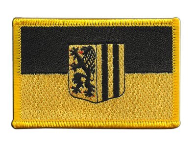 Aufnäher Patch Flagge Deutschland Stadt Dresden - 8 x 6 cm von Flaggenfritze