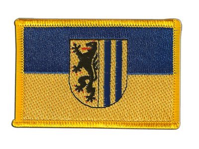 Aufnäher Patch Flagge Deutschland Stadt Leipzig - 8 x 6 cm von Flaggenfritze