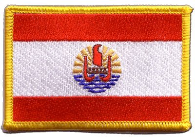 Aufnäher Patch Flagge Frankreich Französisch Polynesien - 8 x 6 cm von Flaggenfritze