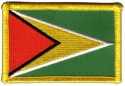 Aufnäher Patch Flagge Guyana - 8 x 6 cm von Flaggenfritze