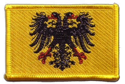 Aufnäher Patch Flagge Heiliges Römisches Reich Deutscher Nation nach 1400-8 x 6 cm von Flaggenfritze